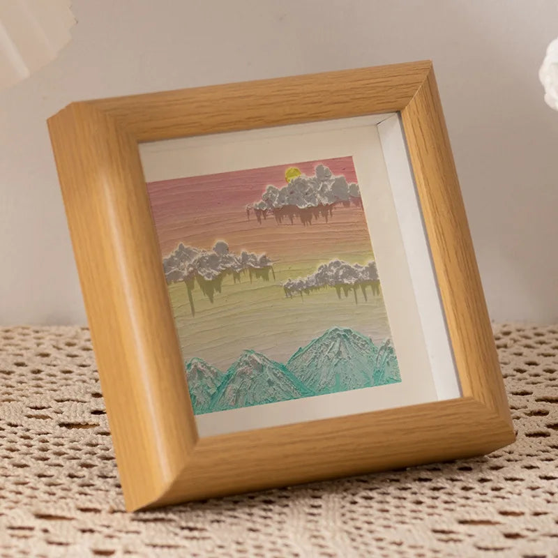Cornice natural frame with a seascape