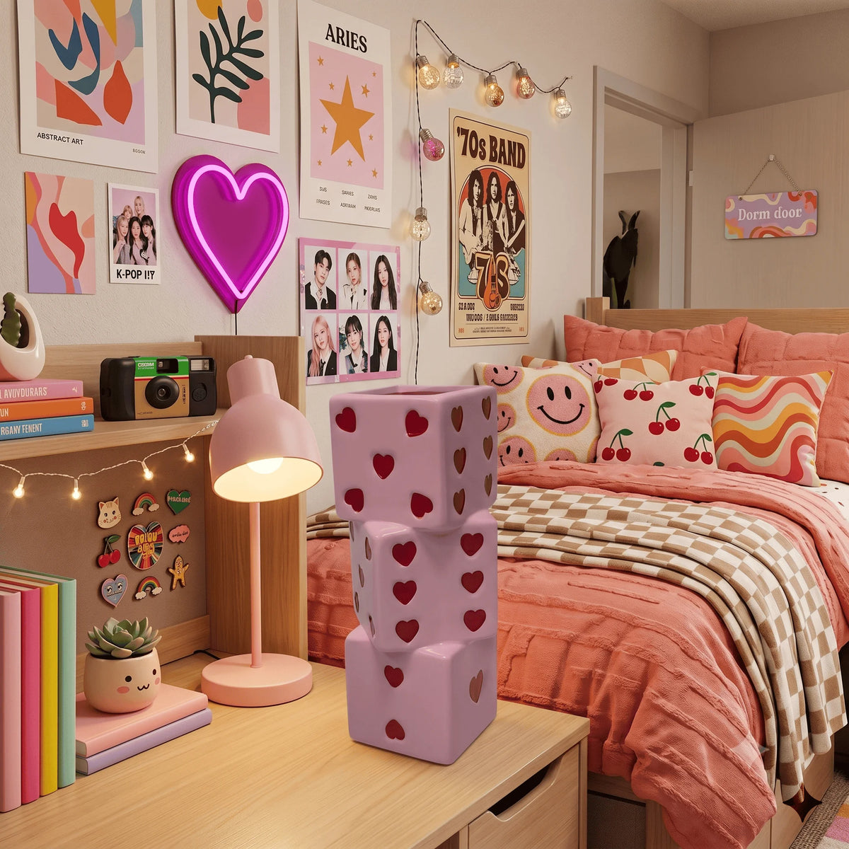 Dado vase in a bedroom