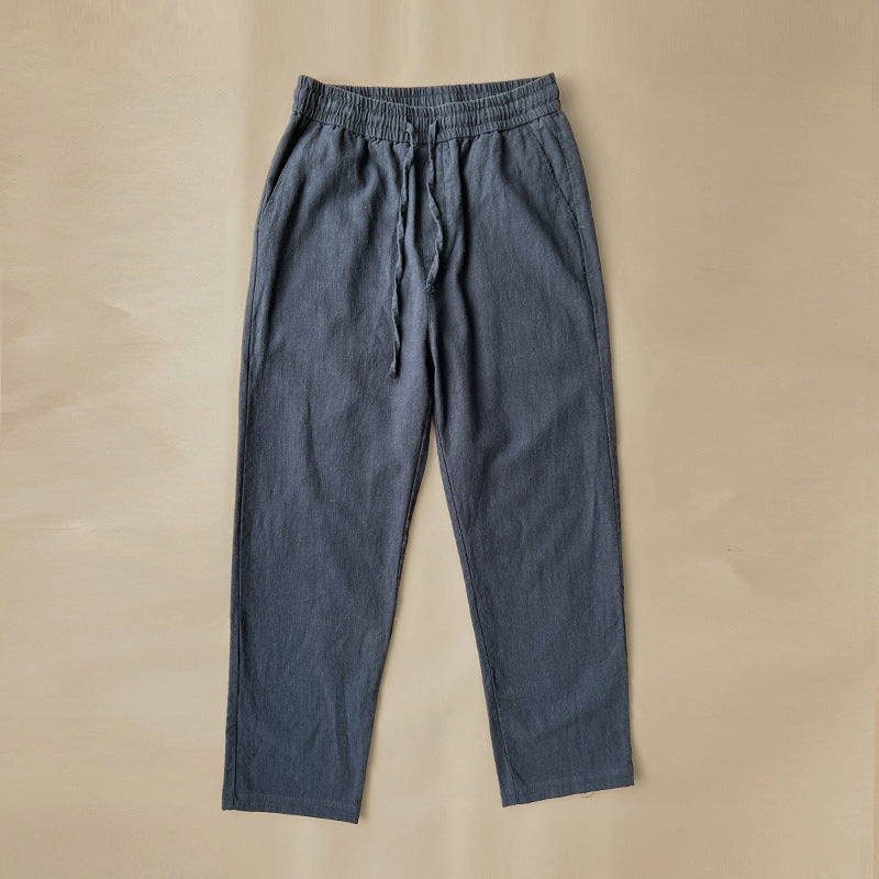 Men's linen pants, view 4