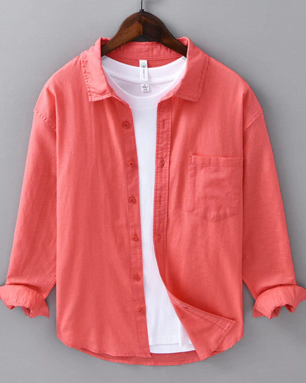 Doha men's linen shirt, view 4