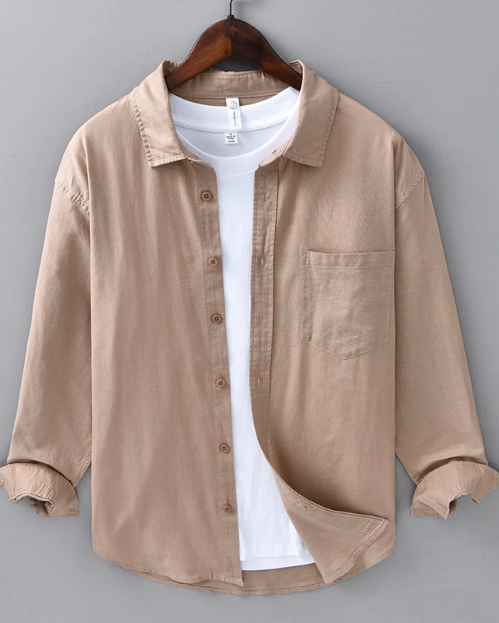 Doha men's linen shirt, view 6