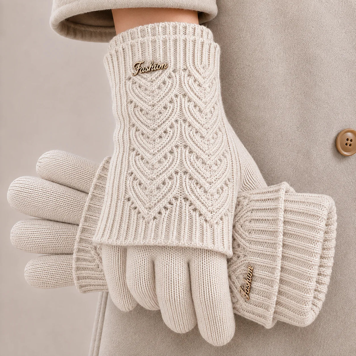 Aurora cashmere gloves, view 6