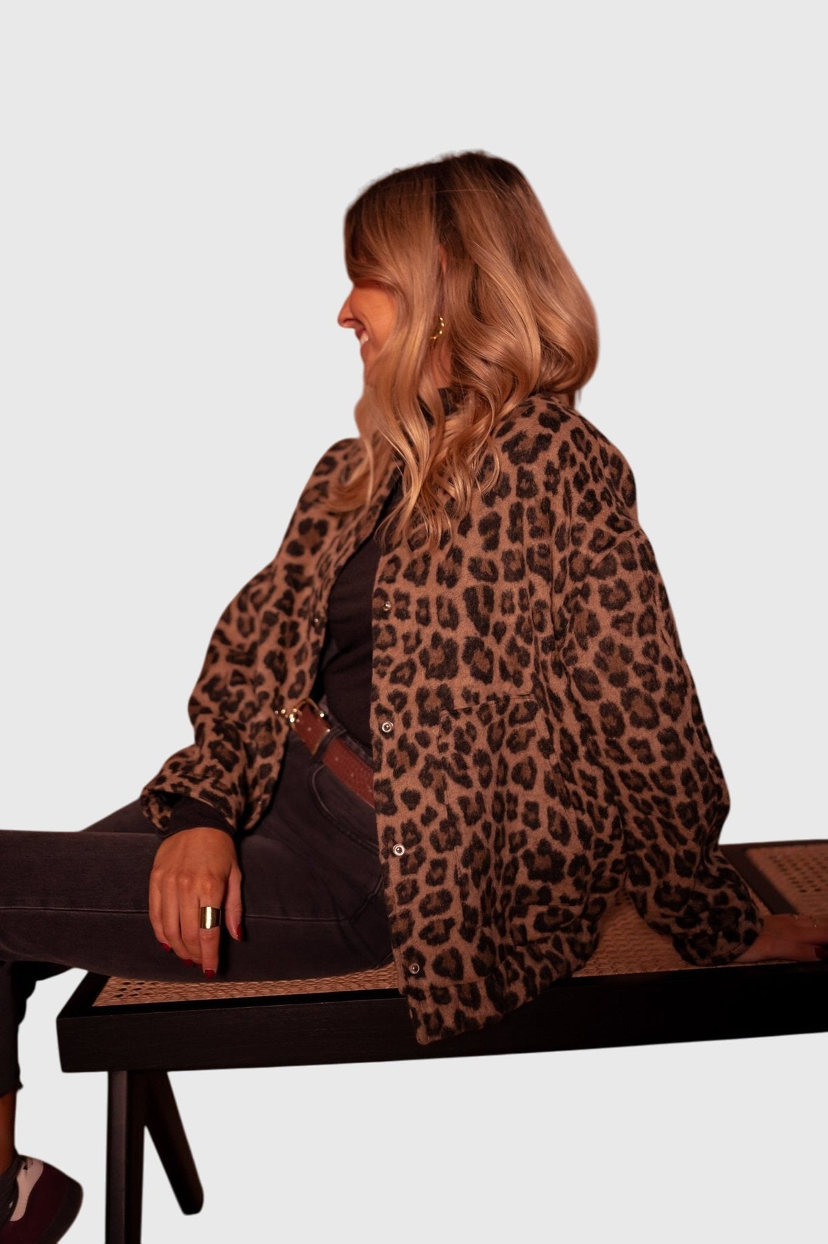 Elodie Stylish Leopard Print Jacket – women's jackets, view 4