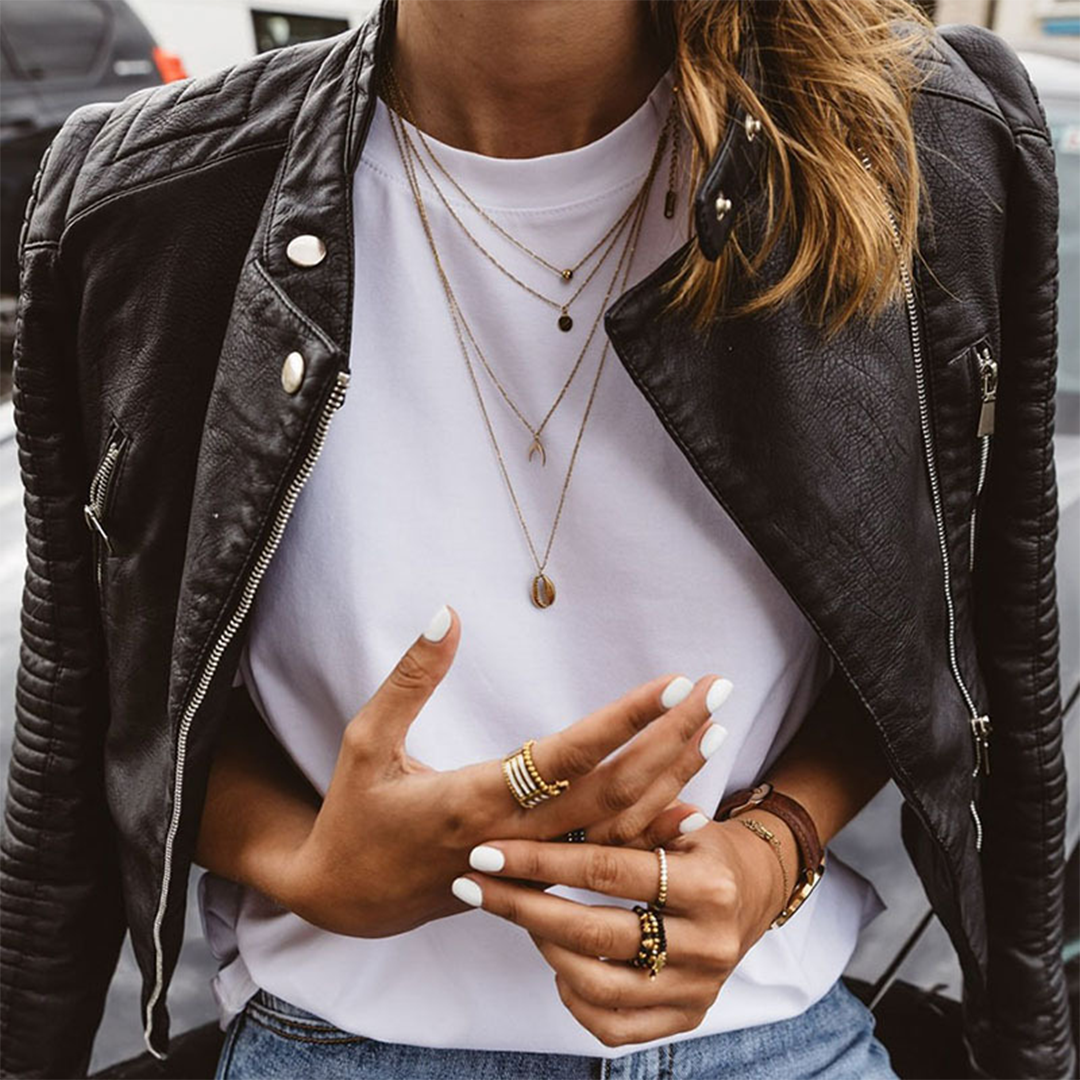 Biker women's jacket, alternate view