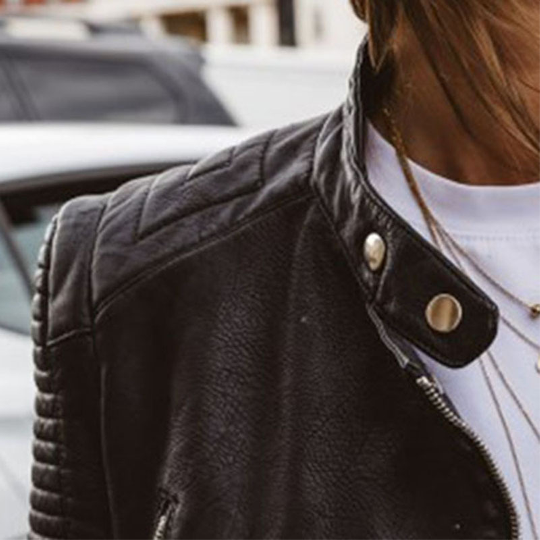 Biker women's jacket, additional view