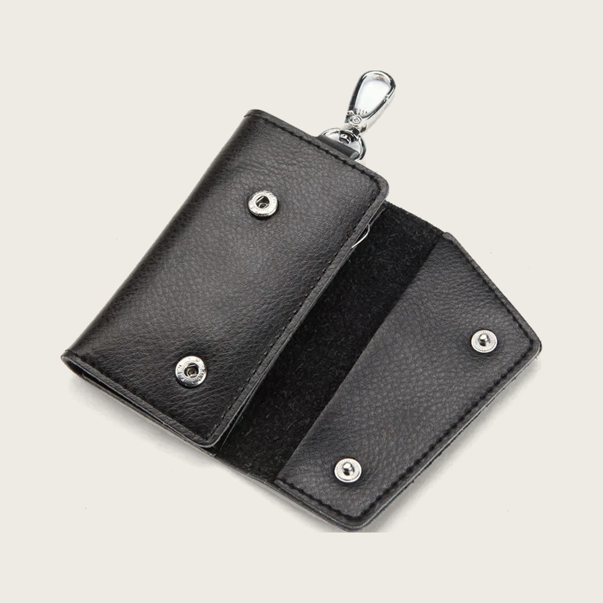 Enzo Genuine Leather Key Case open
