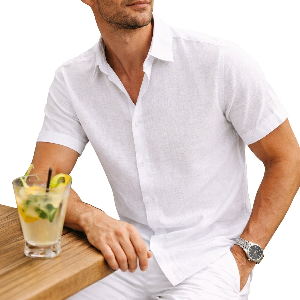 Salvatore men's elegant cotton shirt, view 4