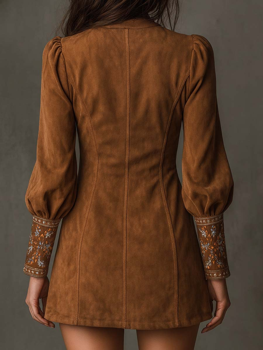 Erizza women's suede dress, additional view