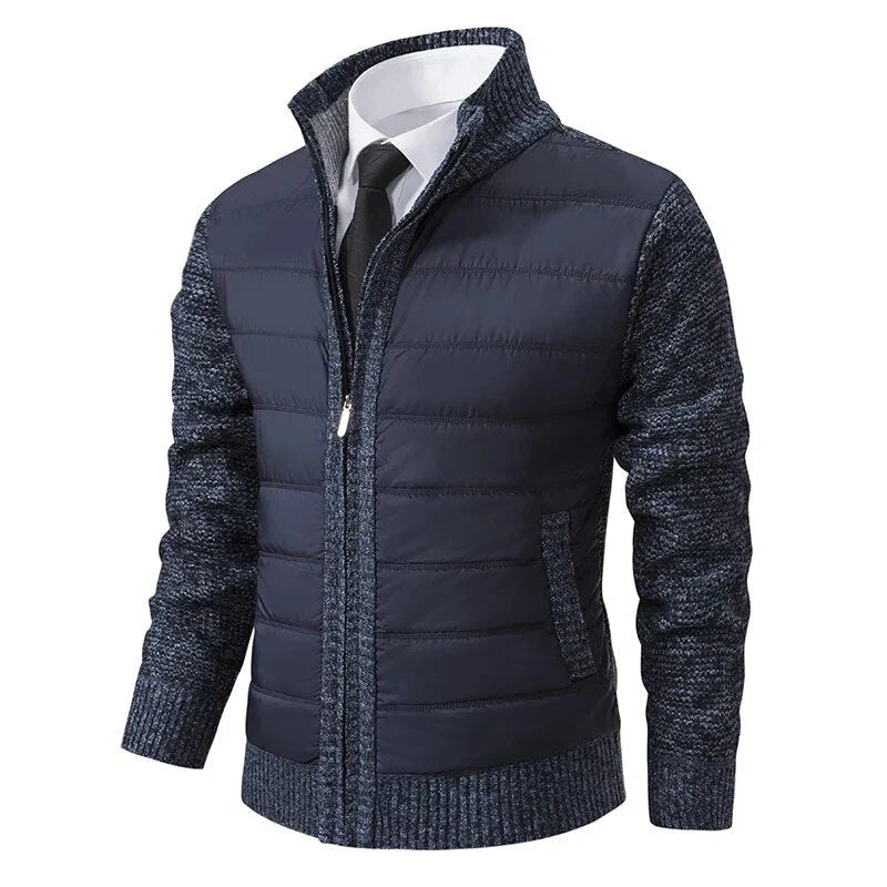 Men's knit cardigan, alternate view