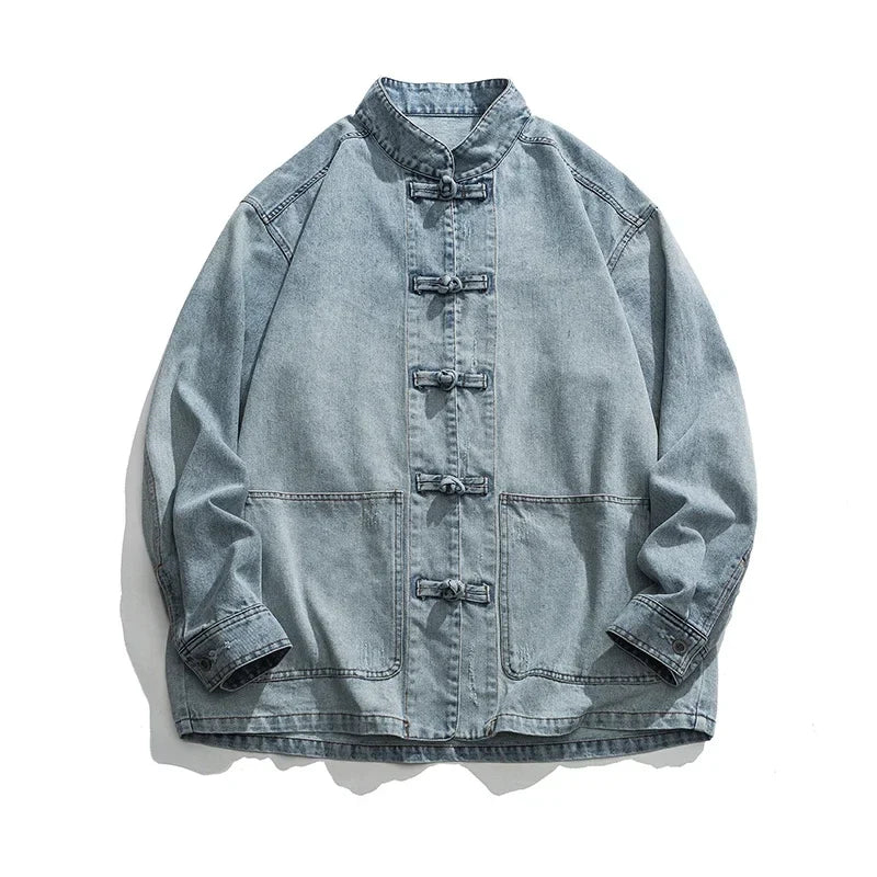 Streetwear men's denim jacket, view 5