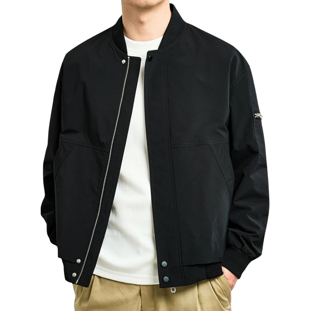 Fabio men's elegant bomber jacket, alternate view