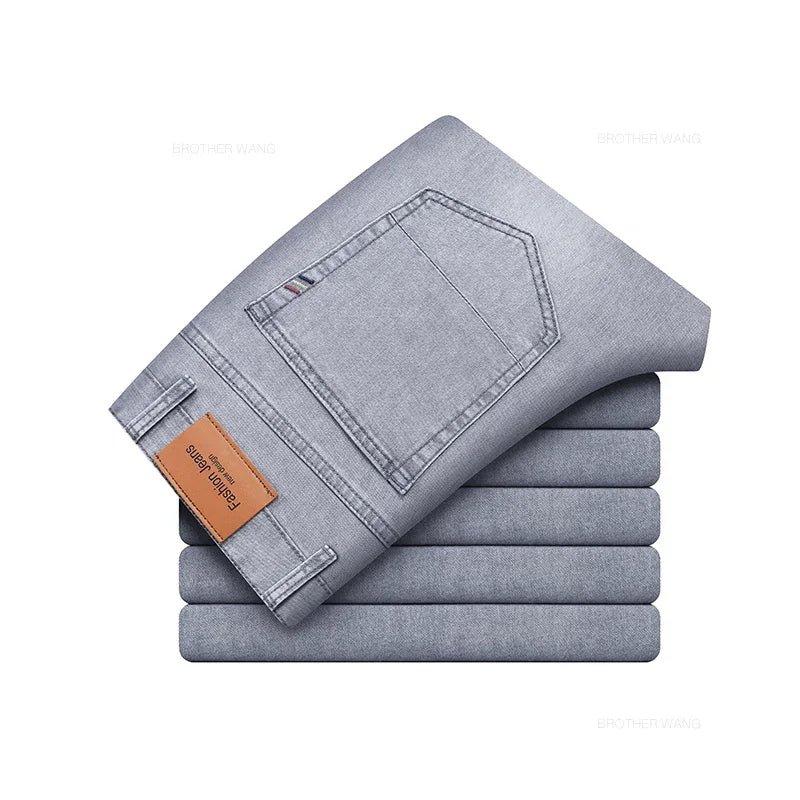 Men's elegant denim jeans, additional view