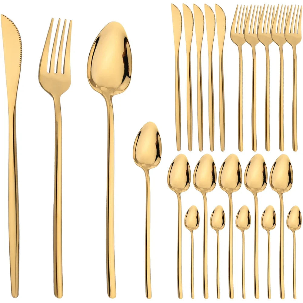 Firenze gold cutlery set