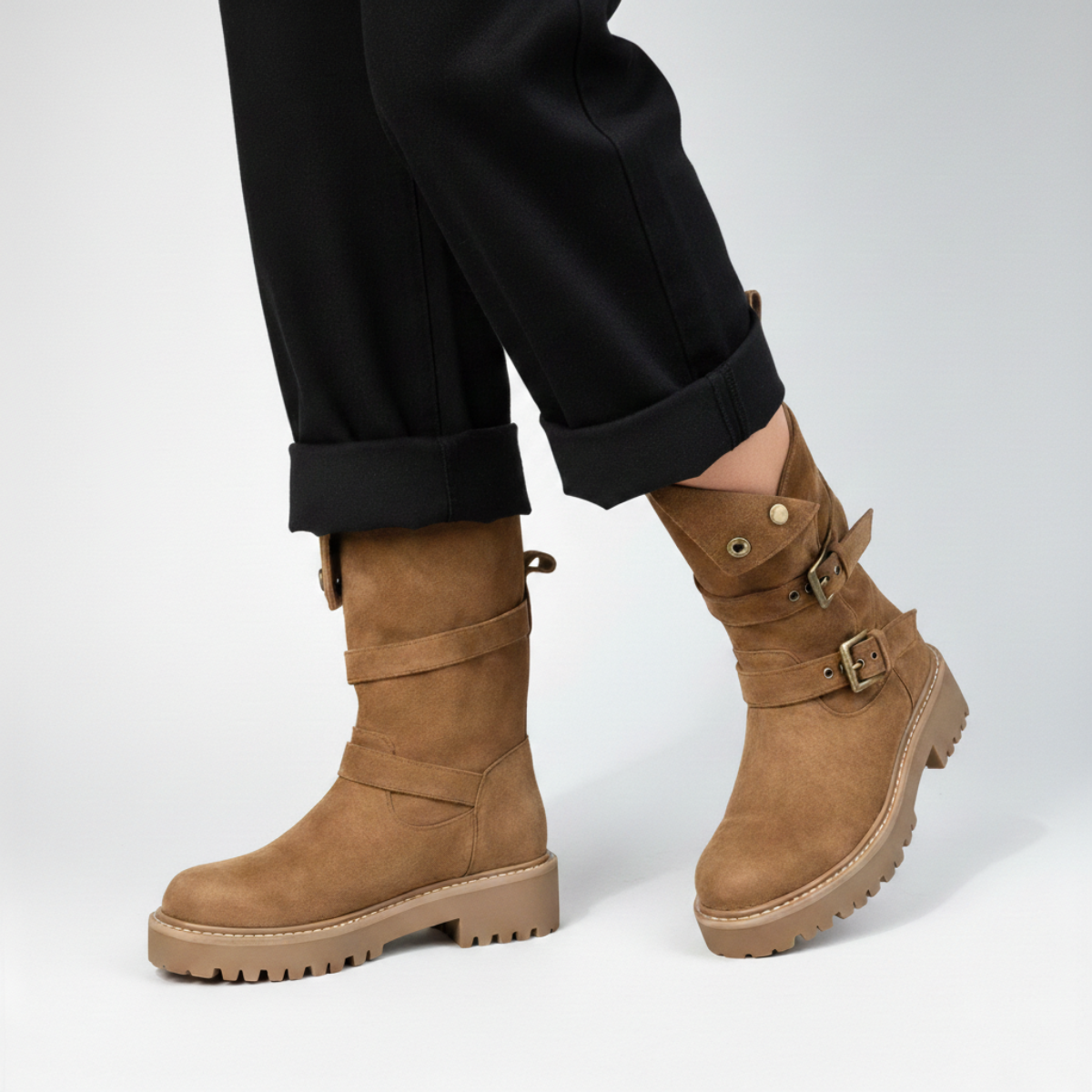 Freya Buckled Ankle Boots – women's shoes, view 5