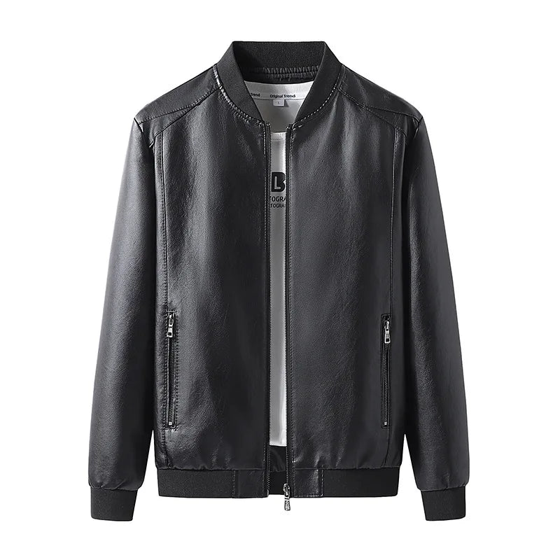 Diego men's elegant leather jacket, additional view
