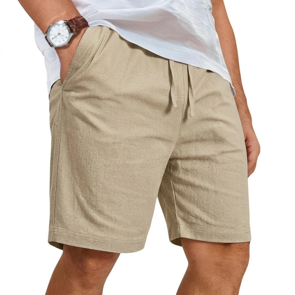 Men's linen summer shorts, view 4