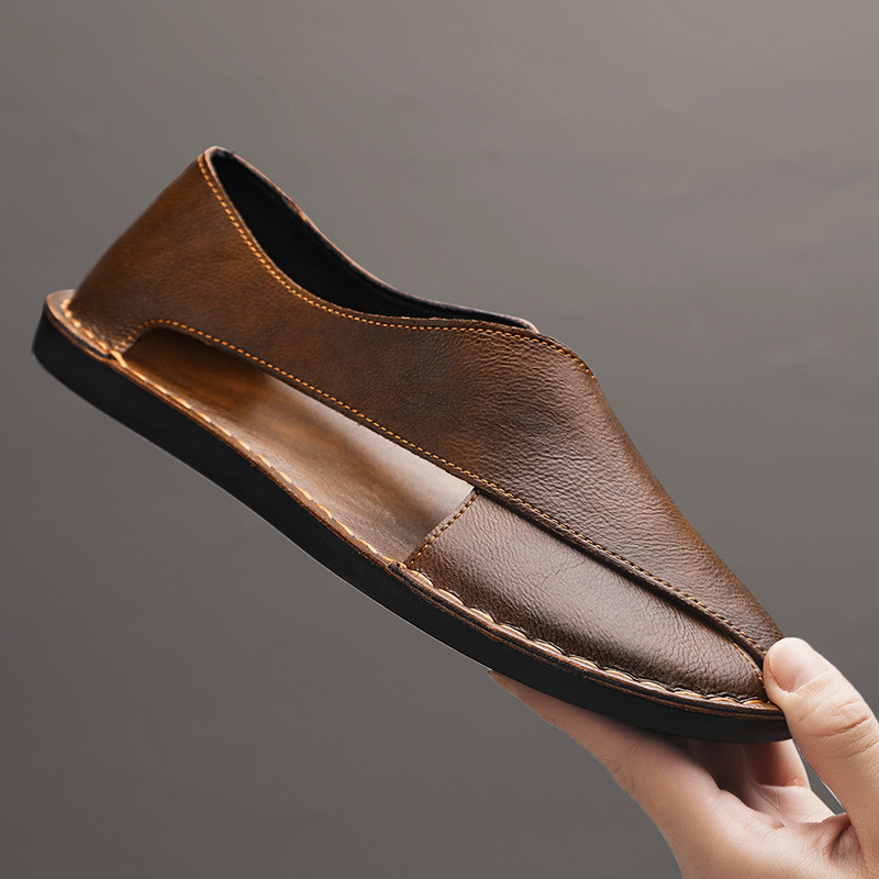 Men's leather sandals, additional view