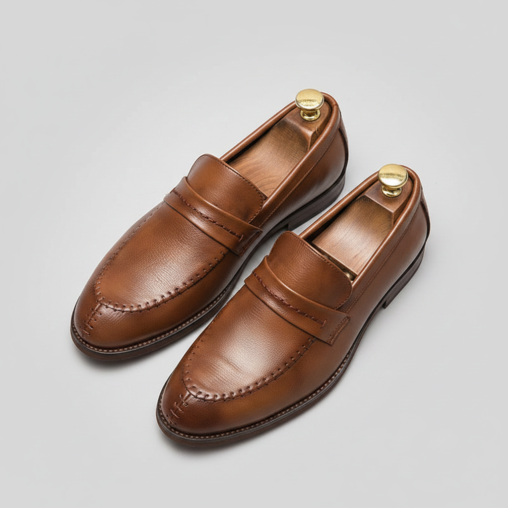 Leather Dress Loafers – Brown Studio