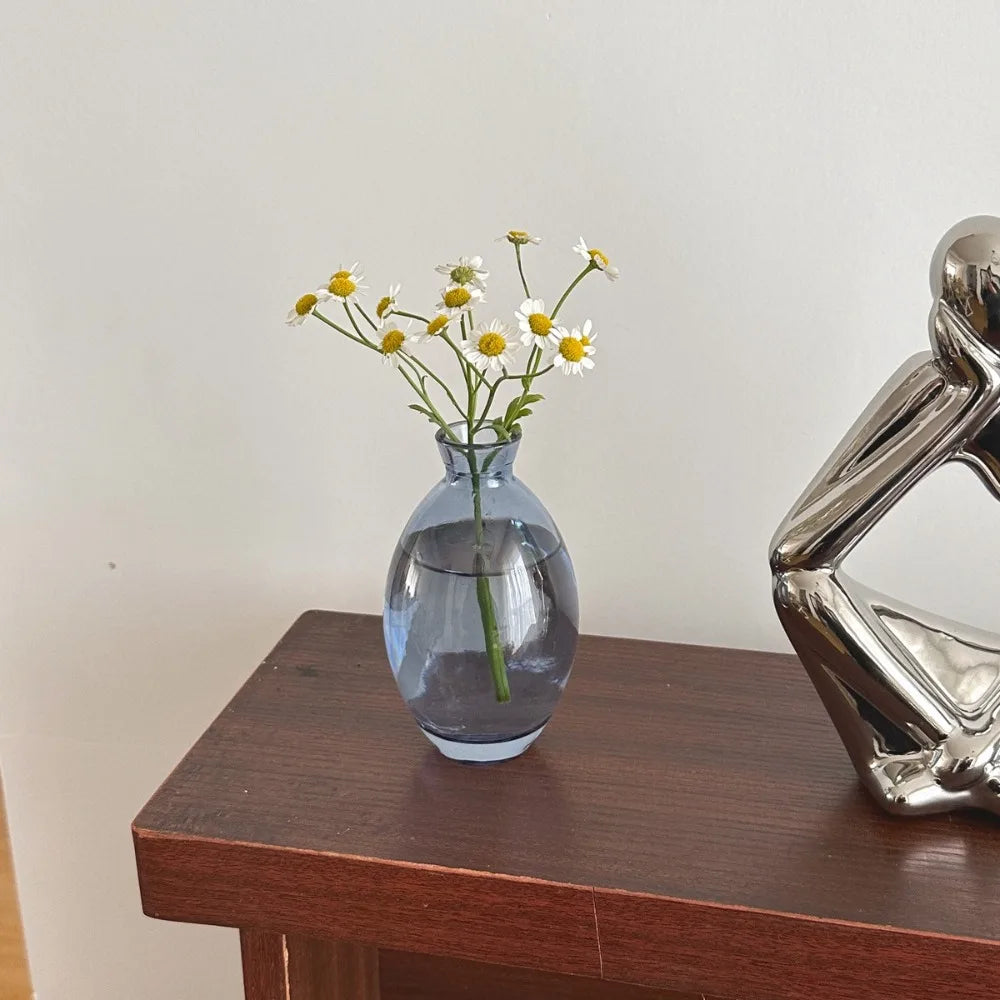Goccia grey vase with stems