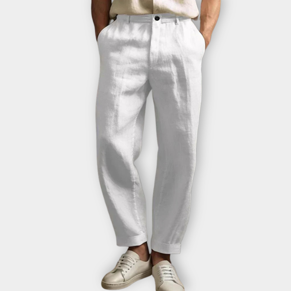 Matteo men's linen pants, alternate view