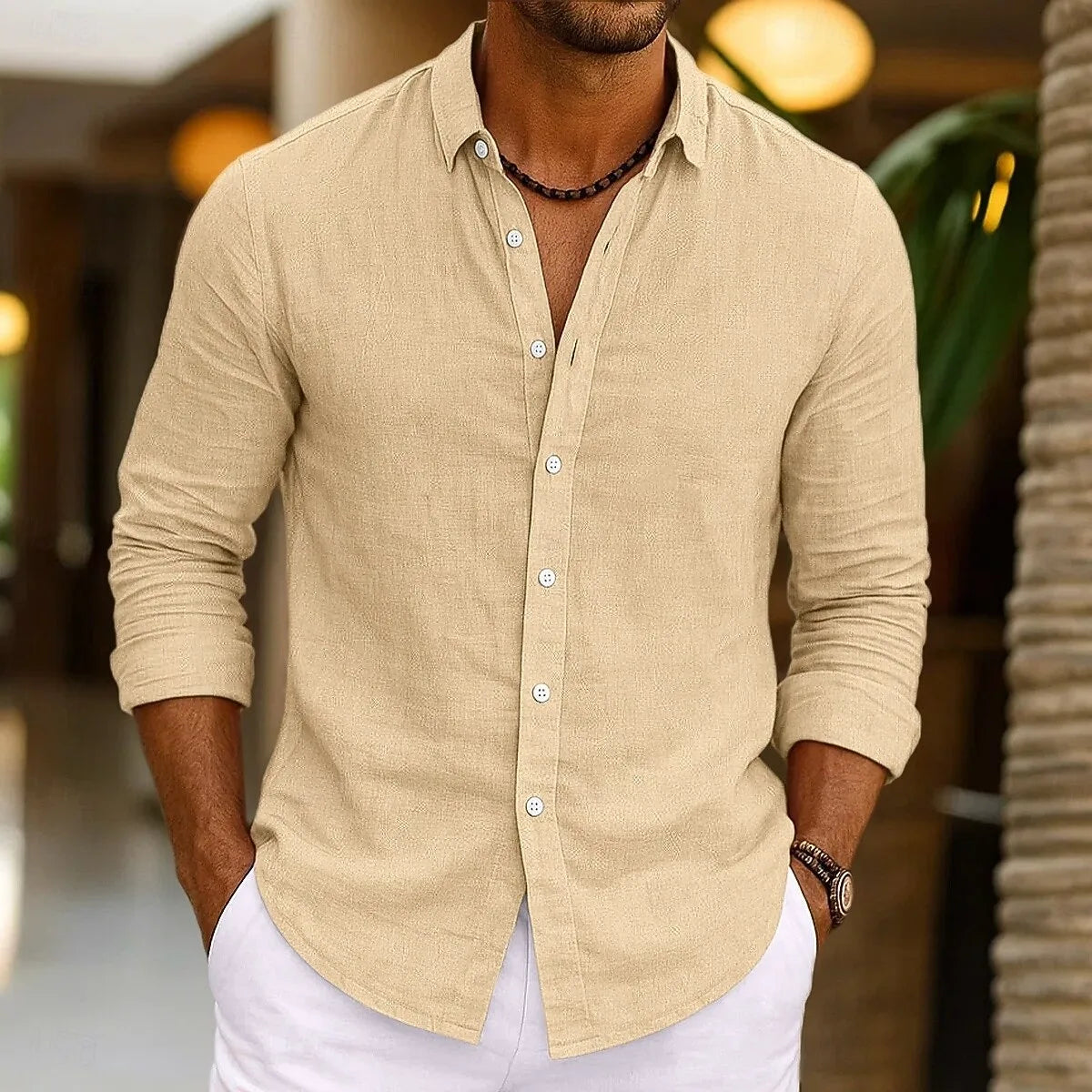 Sergio men's elegant cotton shirt, additional view