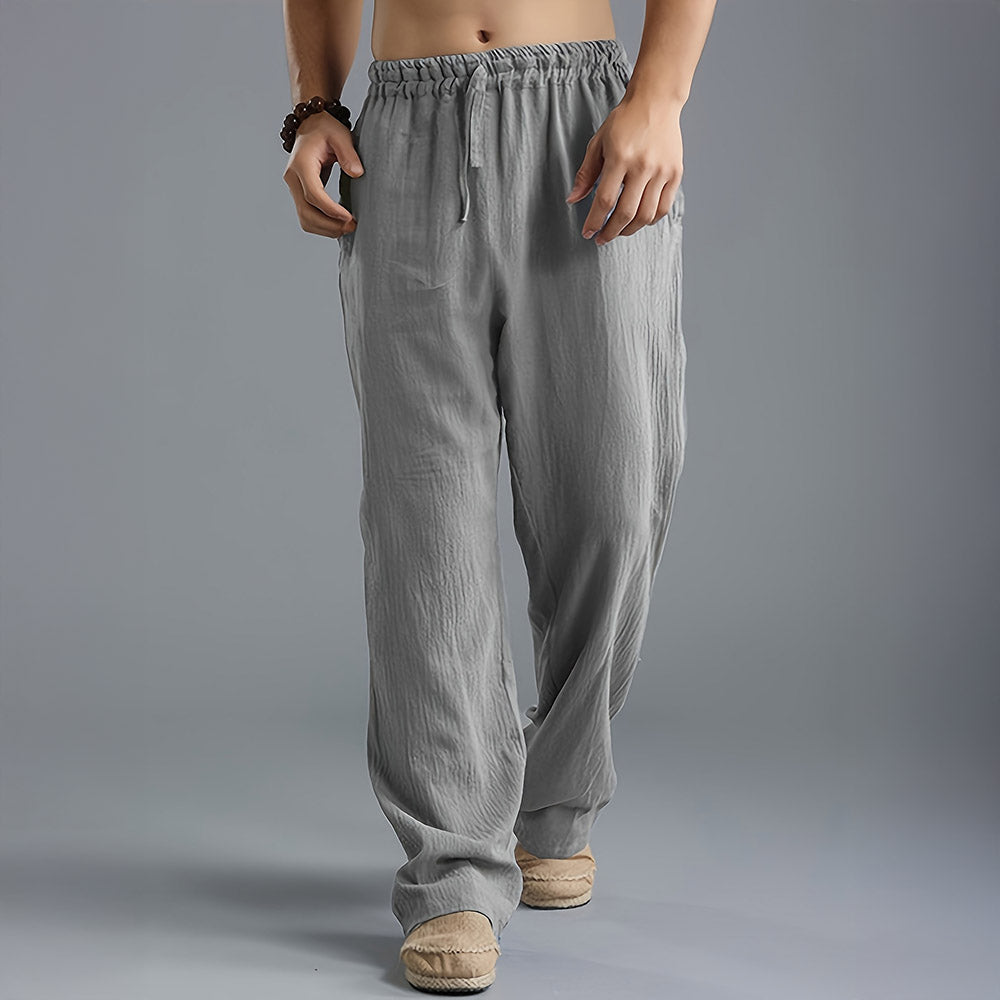 Diego men's breathable linen pants, view 4