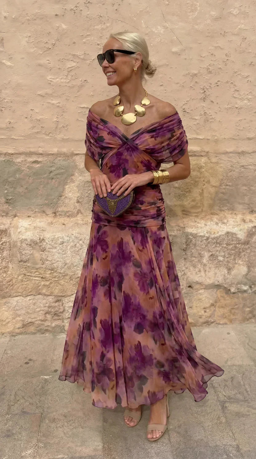 Hendrika Coral Evening Gown – women's dresses, view 2