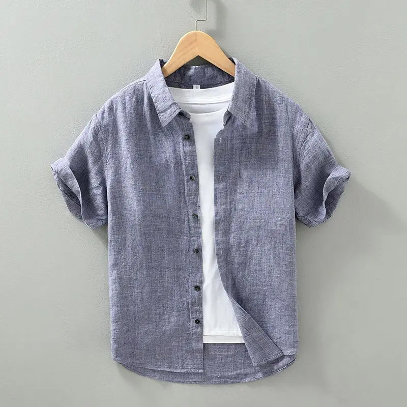 Men's linen shirt, additional view
