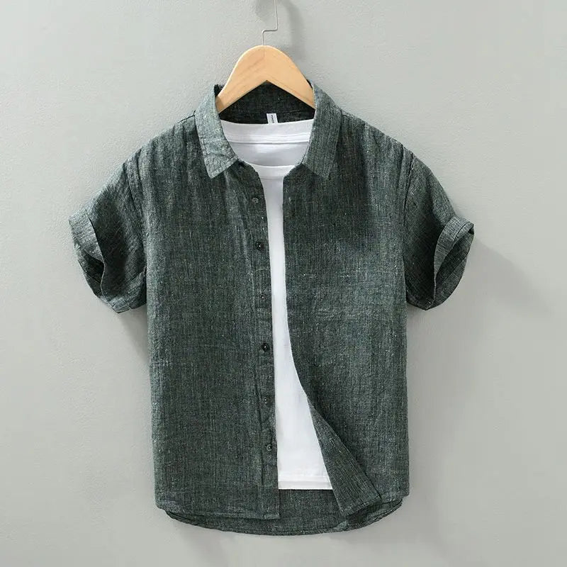 Men's linen shirt, view 4