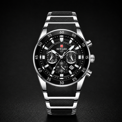 Leonardo Integrated Bracelet Chronograph Watch