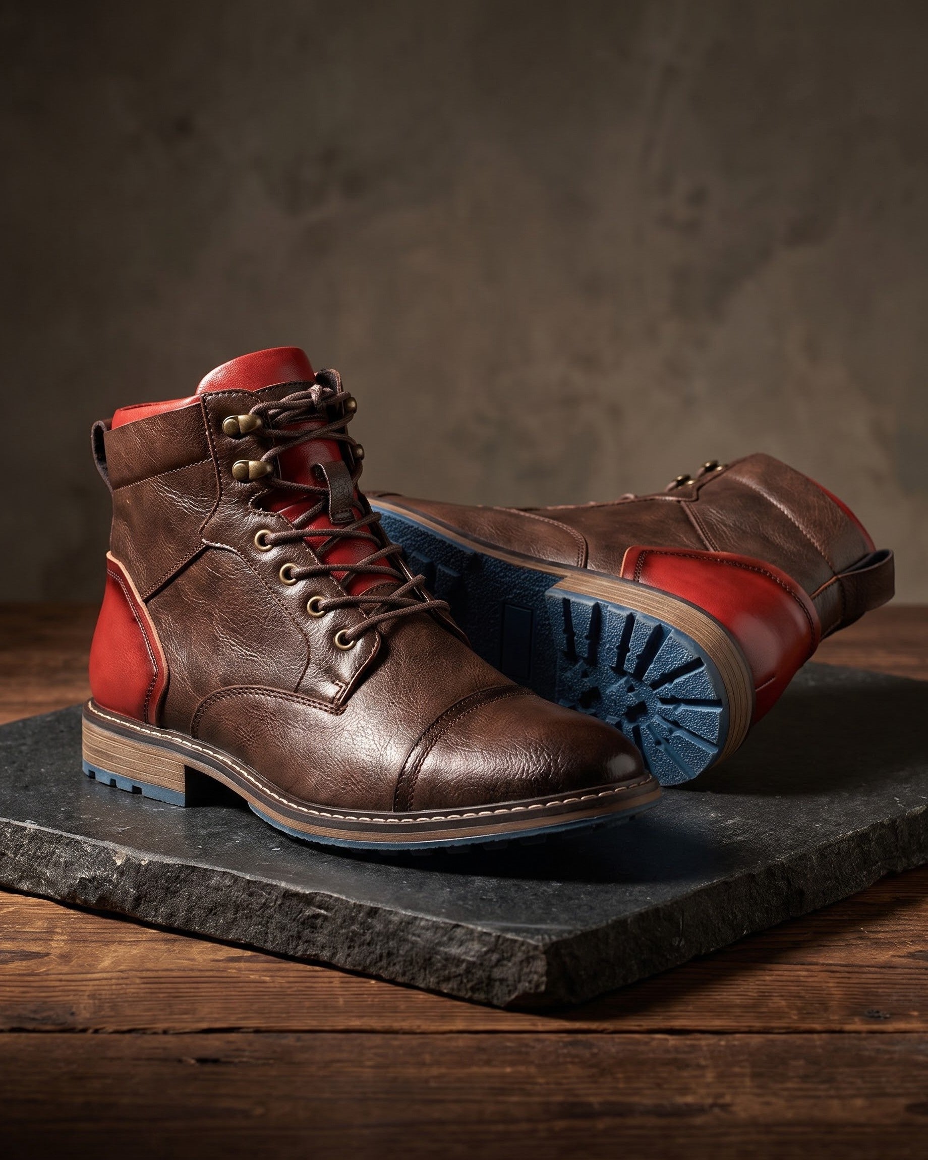 Leonardo Leather Boot in Brown