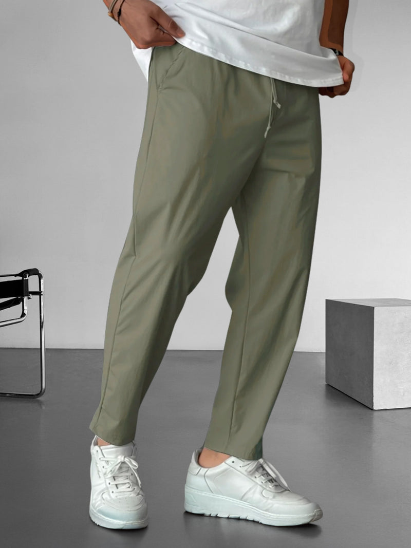 Men's elegant drawstring pants, view 6