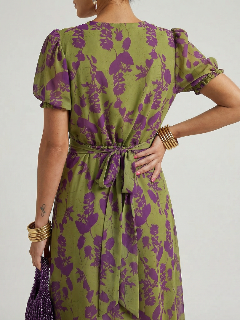 Vivienne Relaxed Floral Midi Dress – women's dresses, view 4