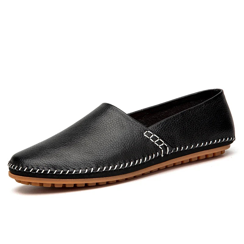 Men's leather loafers, view 4