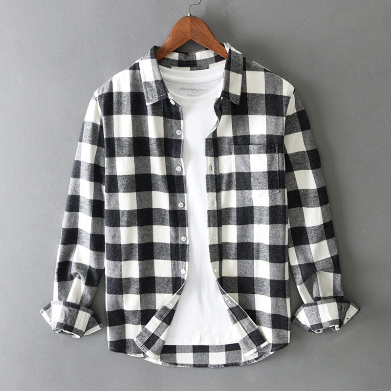 Antonio men's elegant plaid shirt, alternate view