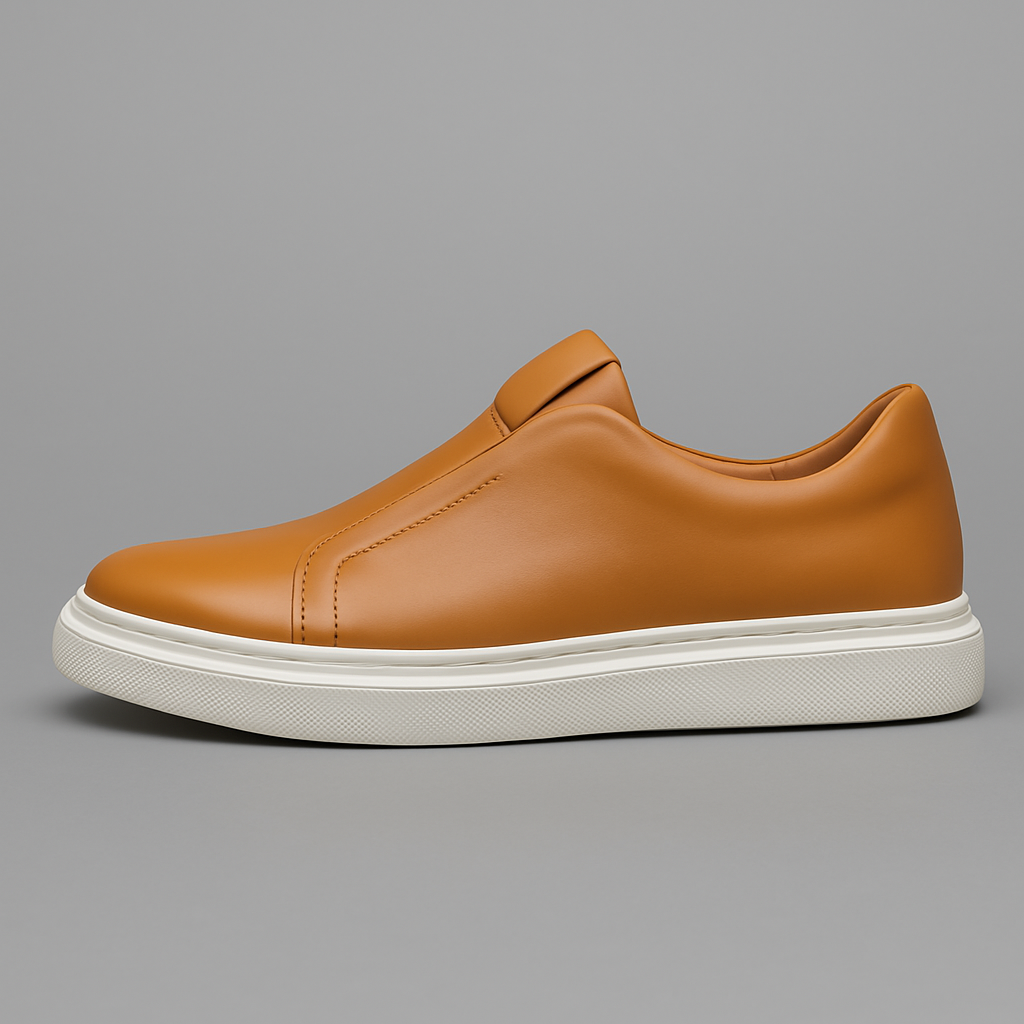 Davide men's elegant leather slip-on shoes, additional view