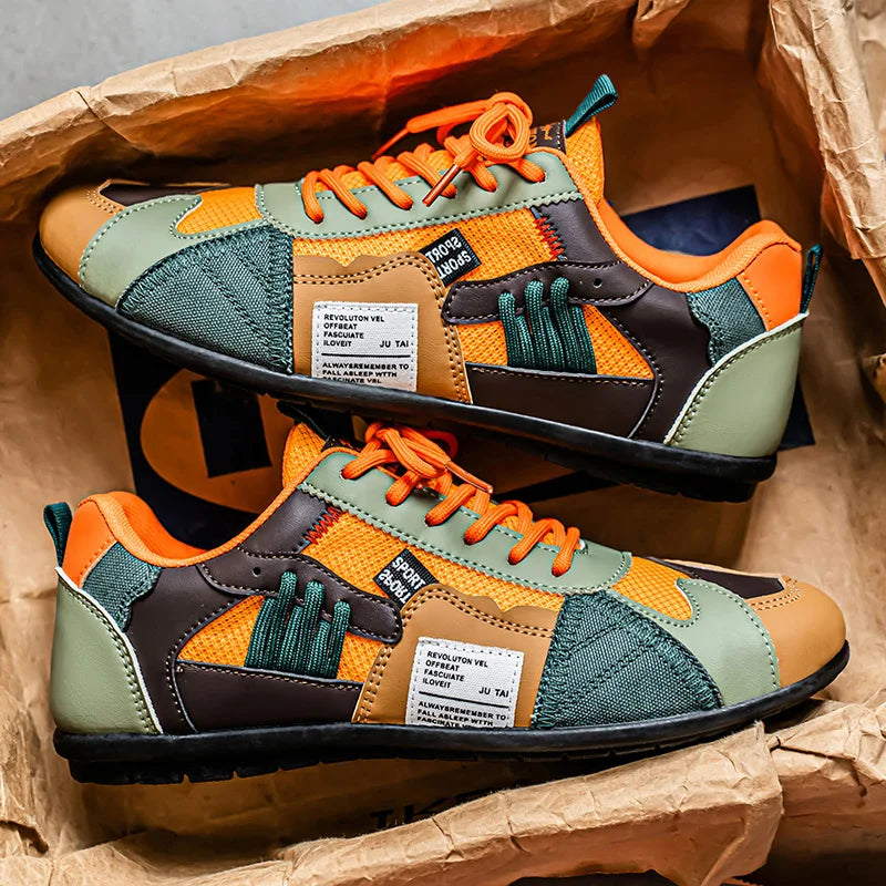 Mason Retro Racer Sneakers by Avinos Milano - men's colourblock retro running shoes
