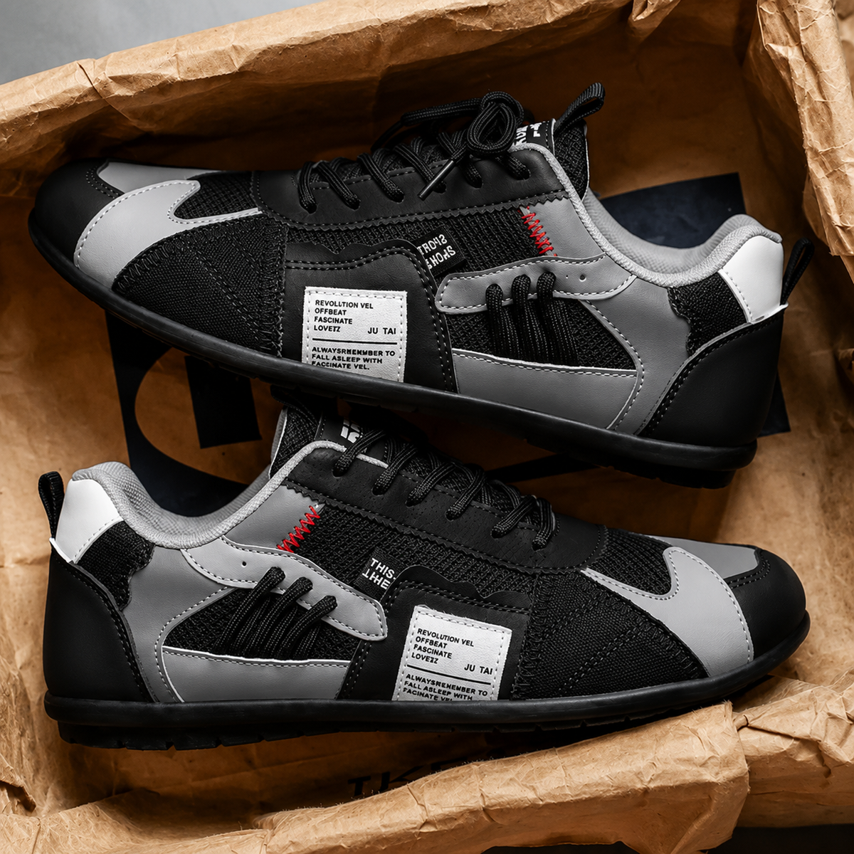 Mason Retro Racer Sneakers styled with jeans for an everyday casual outfit