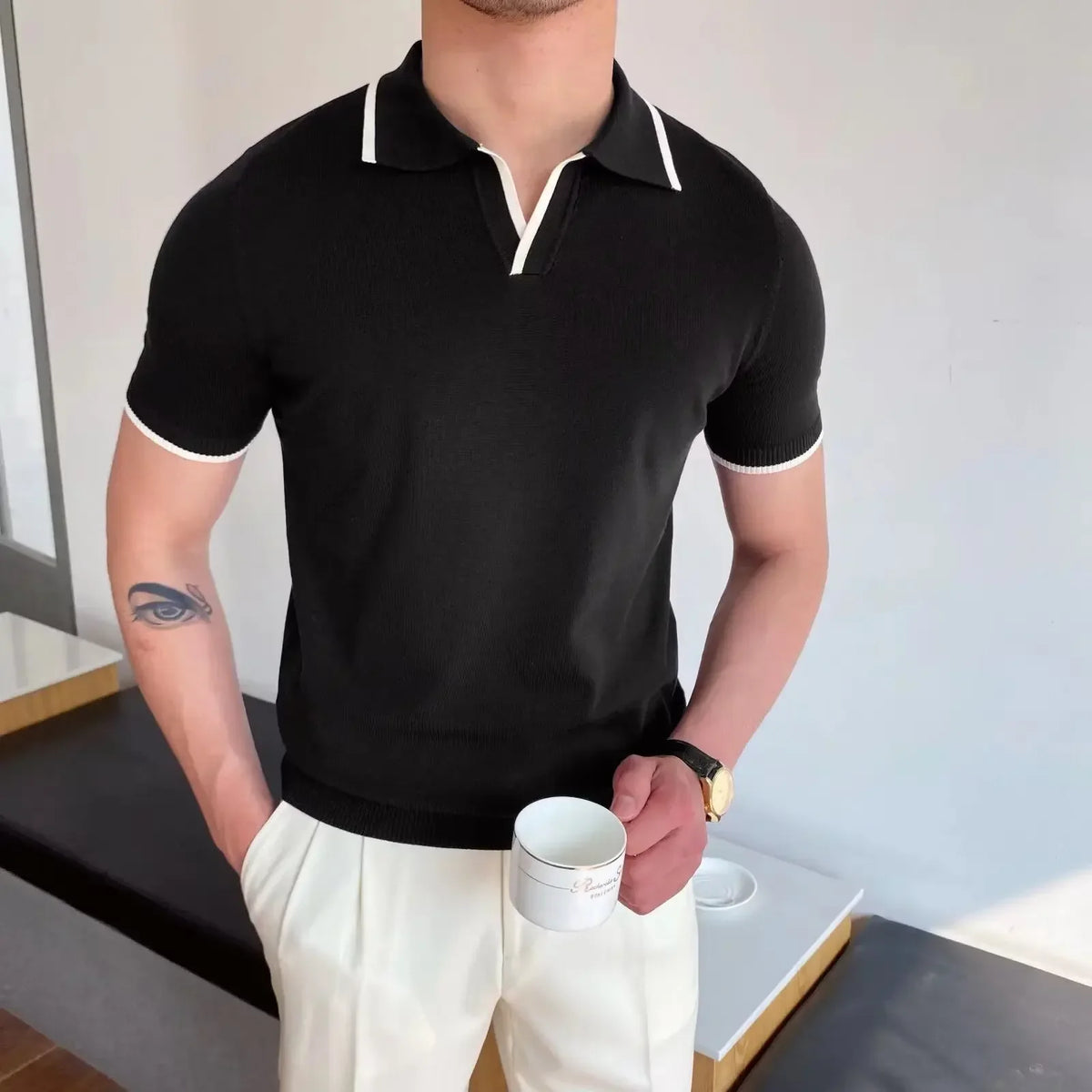 Marco men's elegant polo shirt, additional view