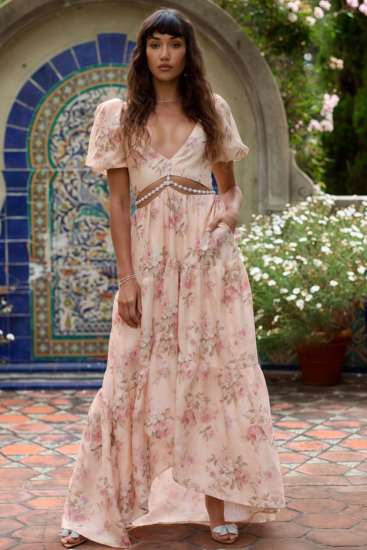 Layla Graceful A Line Dress, view 3