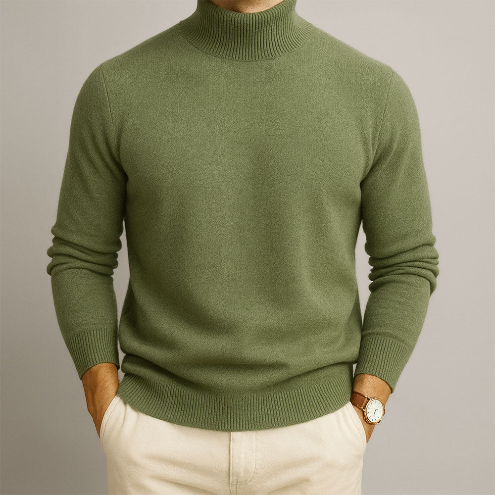 Matteo men's elegant turtleneck sweater, alternate view