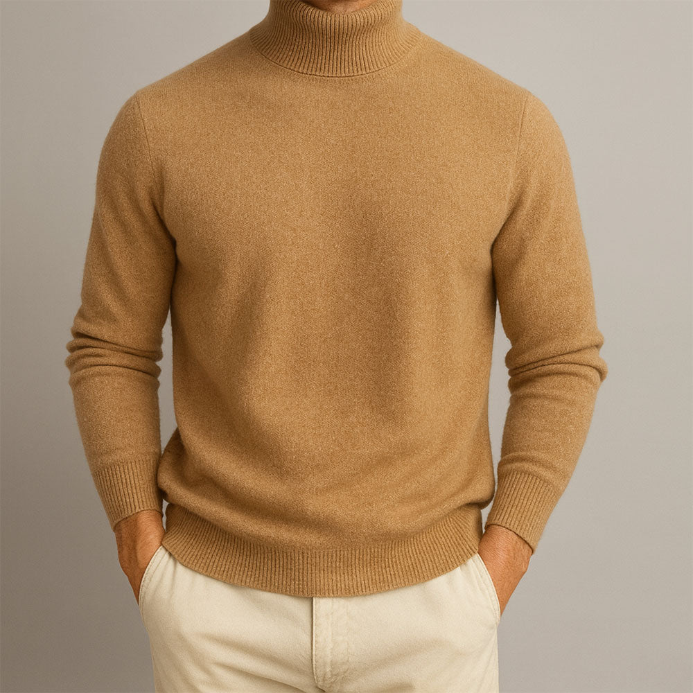 Matteo men's elegant turtleneck sweater, additional view
