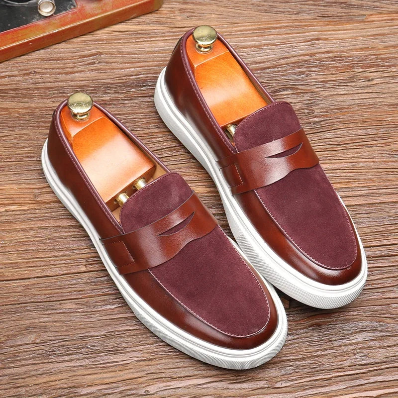 Naples men's leather loafers, alternate view