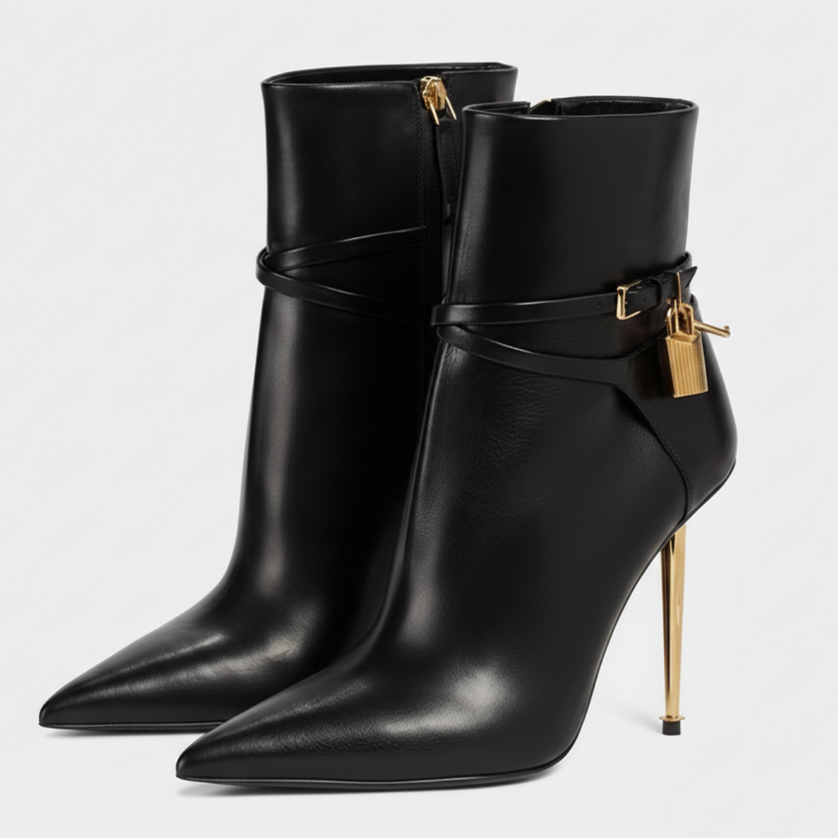 Tessa Lock Heel Boots – women's shoes, view 5