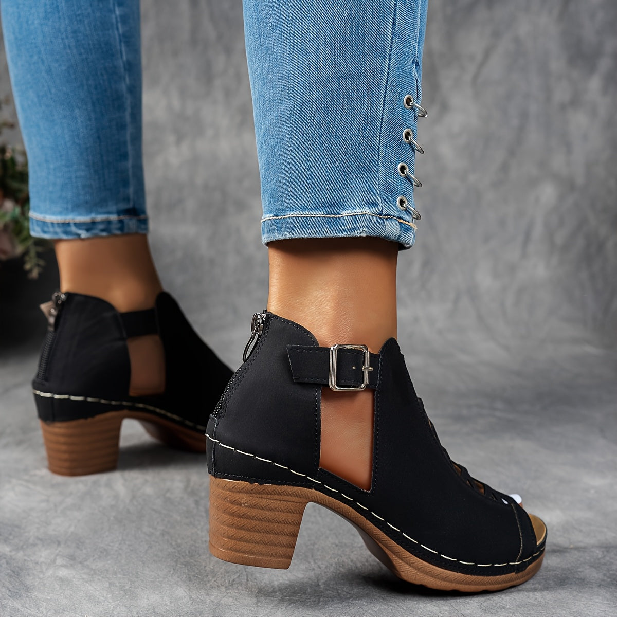 Nessa Lattice Heel Sandals – women's shoes, view 3