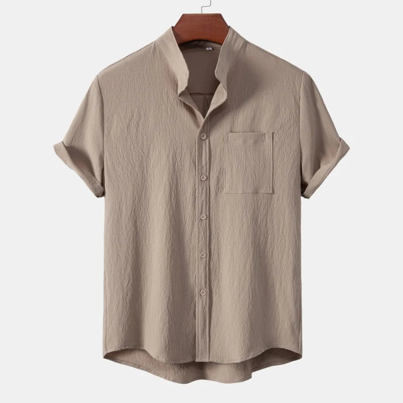 Men's elegant breathable shirt, alternate view
