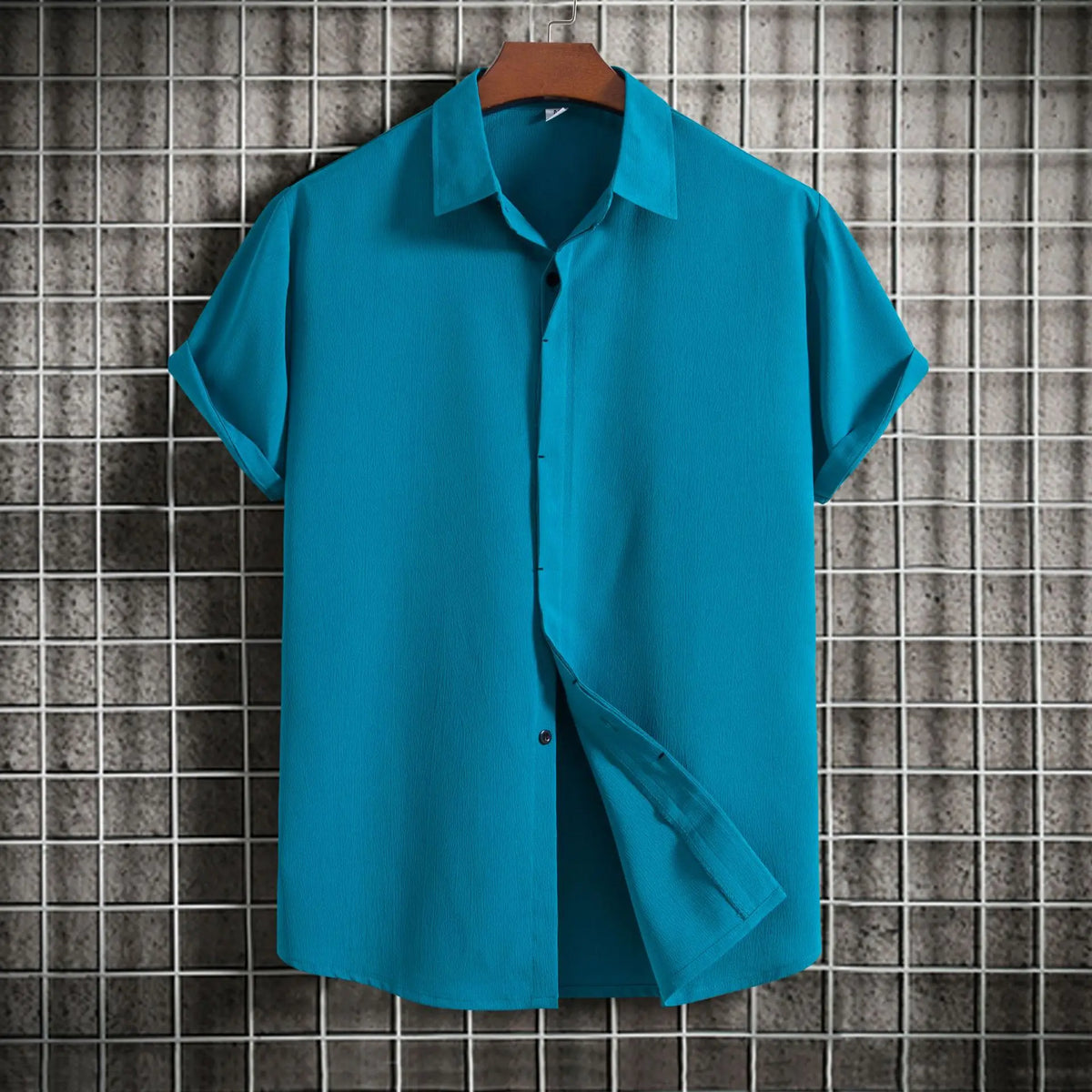 Men's cotton linen shirt, view 4