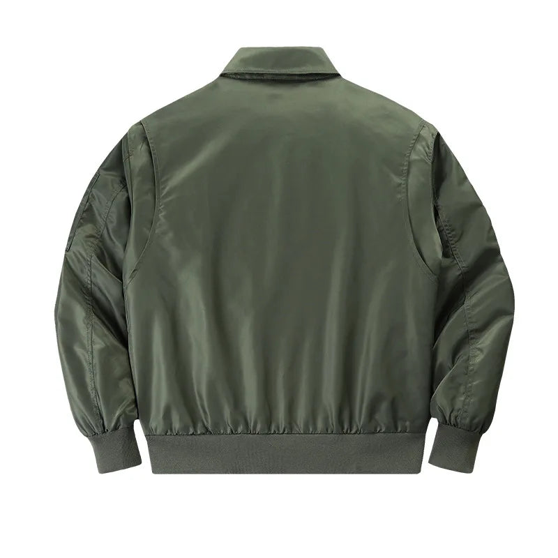 Men's retro bomber jacket, alternate view