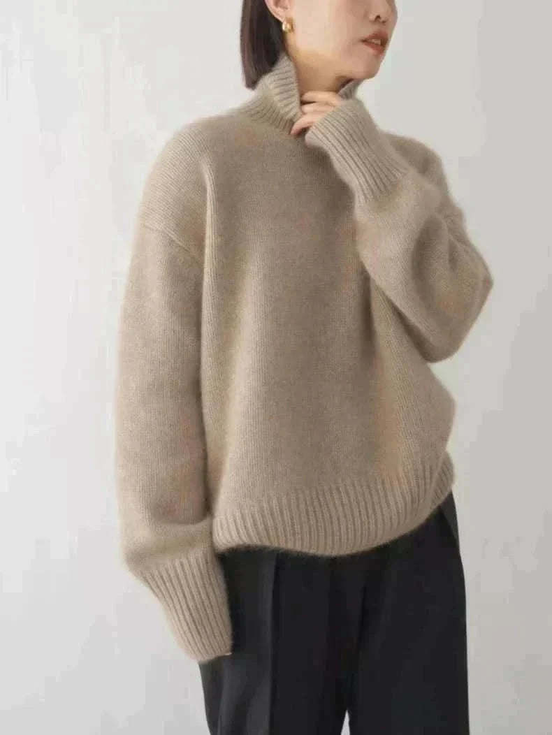 Isabella High Neck Cashmere Sweater – women's sweaters, view 6