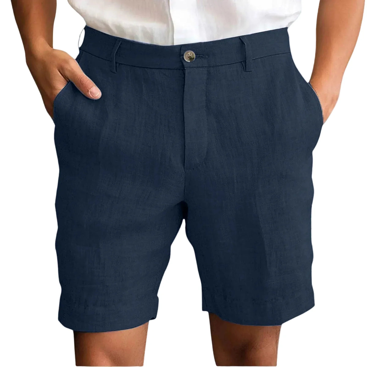 Pietro men's elegant linen shorts, alternate view